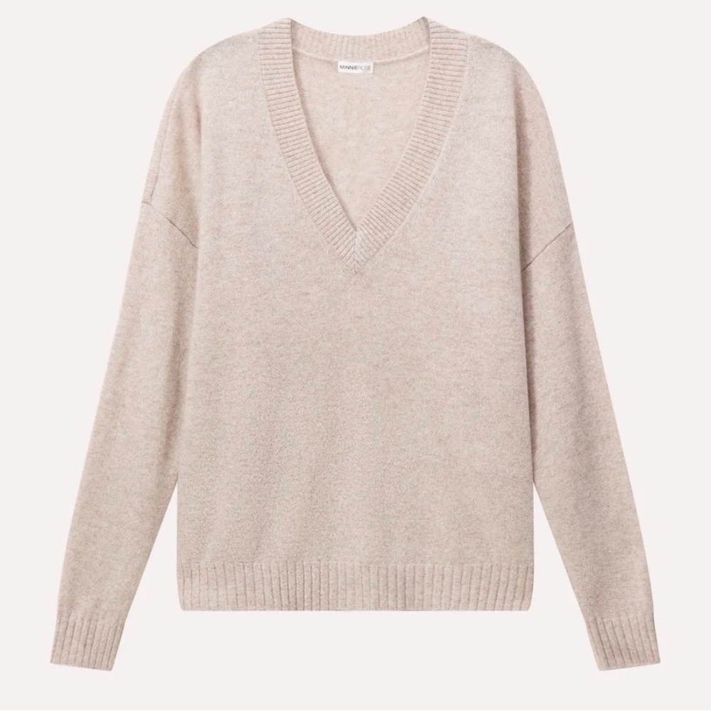 Minnie rose Pink Cashmere Sweater. XS.